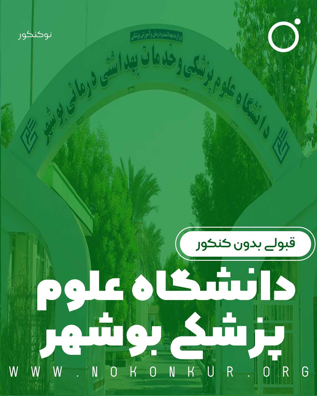 قبولی بدون کنکور در دانشگاه علوم پزشکی بوشهر